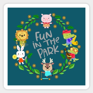 fun in the park Sticker